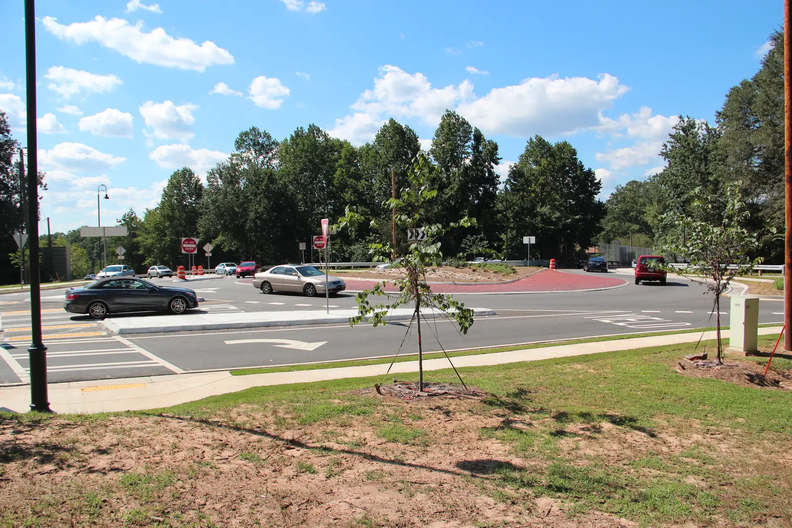 Roundabouts on Riverside Drive in west Sandy Springs